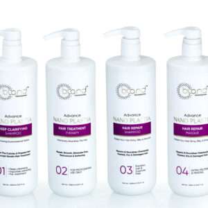 Bland Professional Advance Nano Plastia Hair Treatment Kit | Deep Repair, Smoothening & Frizz Control System (4-Step Professional Set)